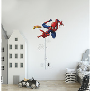 Room Mates SPIDER-MAN GROWTH CHART GIANT PEEL & STICK WALL DECALS | Wayfair